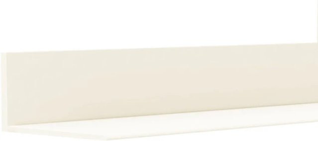 Döllken Profiles Knickwinkel aus PVC in Weiß selbstklebend, Länge: 25000 mm, Breite: 18 mm, Tiefe: 18 mm - Bild 1