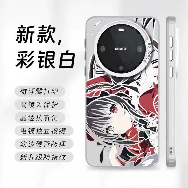 Anime Handyhülle Tokisaki Kurumi 3D Nightmare für iPhone 17 16 15 14 13 12 11 Pro Max Plus Air mini Date A Live Multicolor - Bild 3