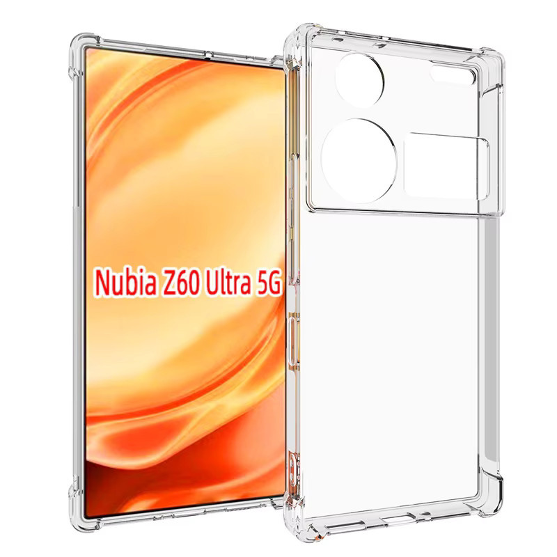 ZTE Nubia Z60 Ultra 5G Handyhülle aus transparentem Silikon TPU mit Airbag-Schutz und stoßfester Rückseite - Bild 4