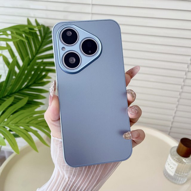 Luxus AG Matt Stoßfeste Handyhülle für Huawei Pura 70 Pro in Blau - Bild 1