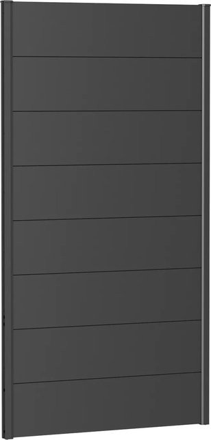 Biohort Wandpaneel Sichtschutz aus feuerverzinktem und lackiertem Stahlblech Dunkelgrau-Metallic B: 100 cm, H: 180 cm - Bild 1