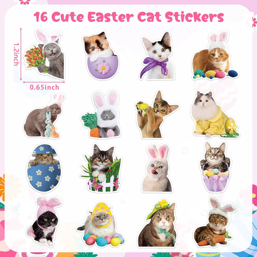 GOGOTU Urlaub Katze Dress Up Party Cartoon Aufkleber, 500 Teile - Bild 2