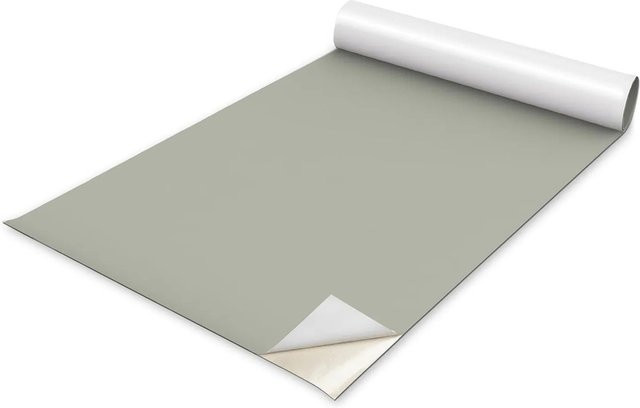 Tulup Möbelfolie Selbstklebend Matt in Warmes Grau, B: 75 cm, L: 150 cm - Bild 1