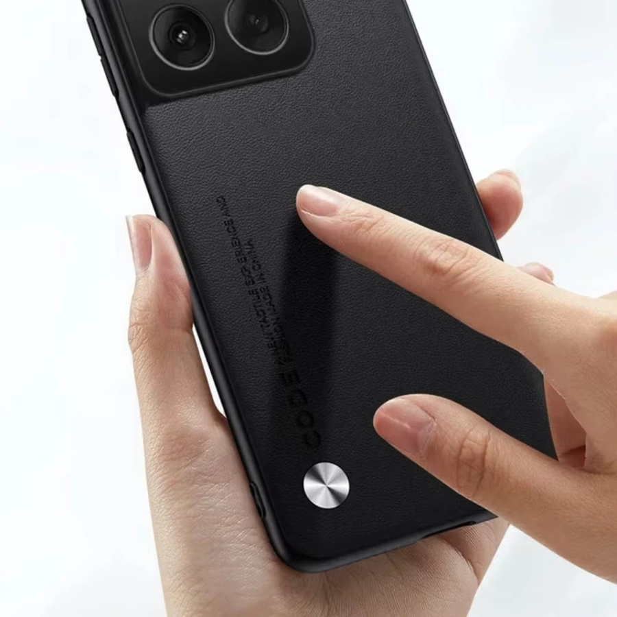 Stoßfeste Signature Schutzhülle aus PU-Leder für Motorola Edge 50 60 70 Fusion Ultra und Pro Serie in Schwarz - Bild 2