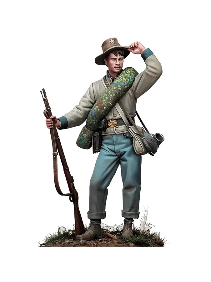 GK Texas Infantry, Gussharzmodell-Bausatz, 1/16, unbemalt - Bild 4