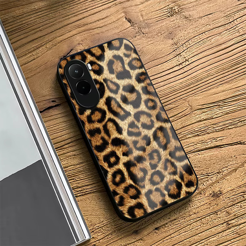 Luxus Handyhülle aus gehärtetem Glas mit Leopard Muster für Xiaomi Poco M7 Pro 5G M6 M5 M5S M4 Pro M3 in Multicolour - Bild 3