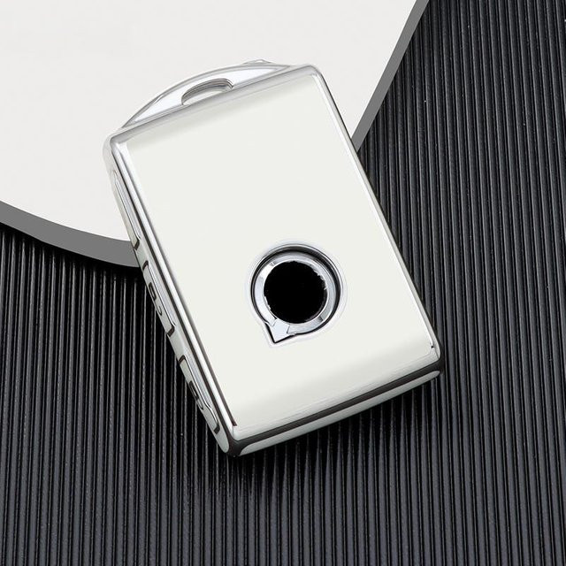 Schutzhülle aus TPU für Volvo XC40 XC60 S90 XC90 V90 Smart Key Fernbedienung in Weiß - Bild 1