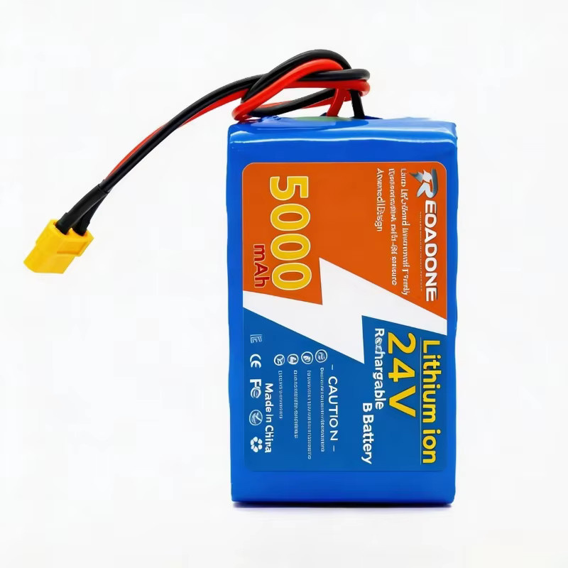 Aleaivy Lithium-Ionen-Akku 24 V 5000 mAh mit 18650 Zellen und Überladeschutz in Blau - Bild 5