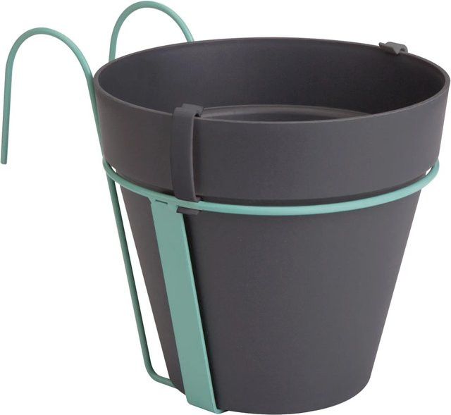 Elho Blumentopf Loft Urban Potholder in Anthrazit Durchmesser: 19 cm - Bild 1