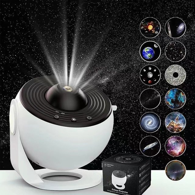 ZDSSY Galaxy Projektor Nachtlicht mit Sternen und Planeten für Kinder Schlafzimmer in Schwarz - Bild 1