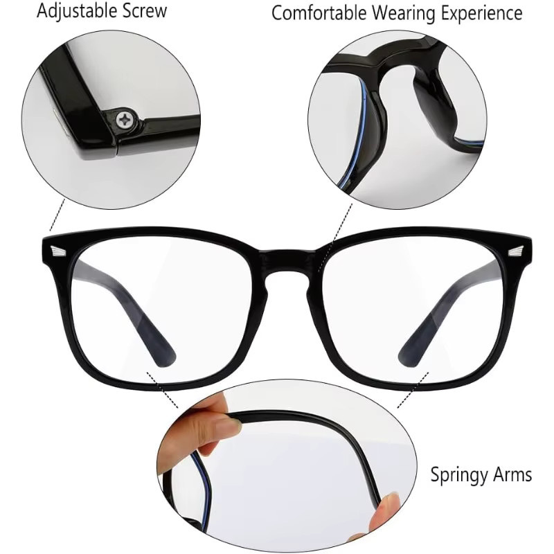 ERIKOLE Lesebrille, Unisex, Vollrand, Kunststoff, Blaulichtfilter - Bild 2