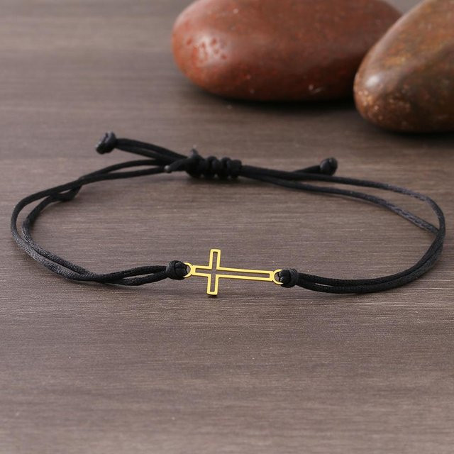 Lucky Star Jewelry Armband, Edelstahl, Zirkon, Damen, Schwarz, Rot - Bild 1