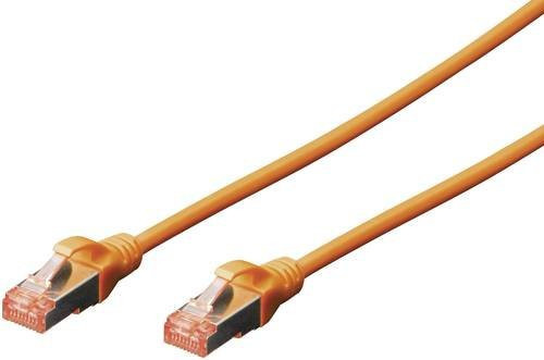 DIGITUS Patchkabel CAT 6 S/FTP Ethernet LAN in Orange - Bild 1