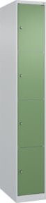 C+P Schließfachschrank Classic PLUS mit 1 Abteil in Lichtgrau und Resedagrün, H x B x T: 185 x 30 x 50 cm - Bild 1