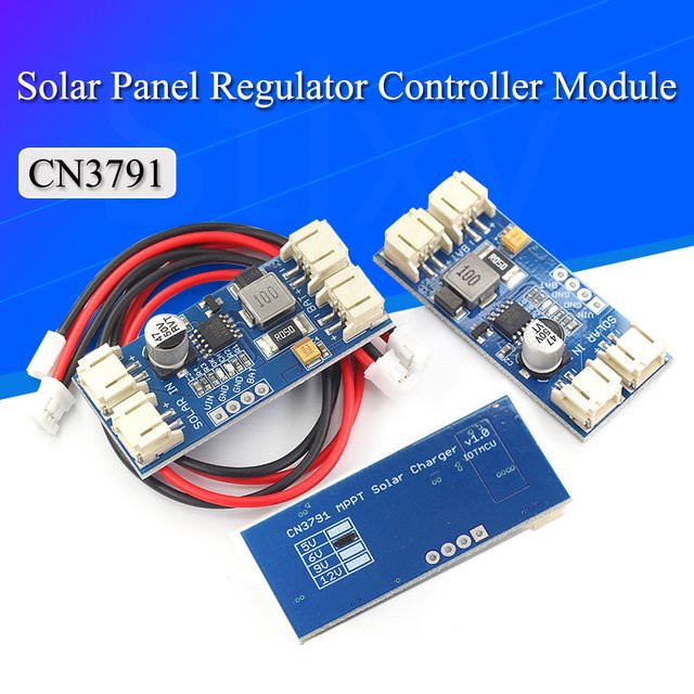 Stlxy CN3791 MPPT Solarpanel Regler Modul für 1-Zellen-Lithiumbatterien in Blau - Bild 1