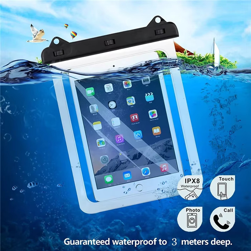 Wasserdichte Tablet-Tasche von OLPAY für iPad Mini, iPad Air und iPad Pro in Blau oder Schwarz - Bild 6