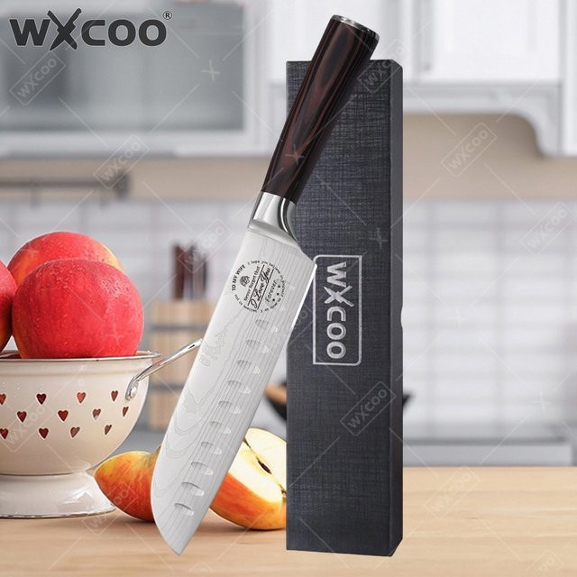 WXCOO Professionelles Kochmesser mit Damaszener-Muster - Bild 1