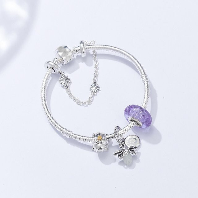 Armband 925 Silber, Schlangenkette, Weiß, Damen, 20cm - Bild 1