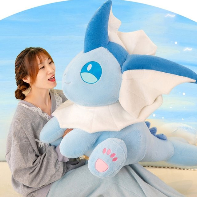 Potdemiel Vaporeon Aquali Plüschtier, Pokémon, 30/80 cm - Bild 1