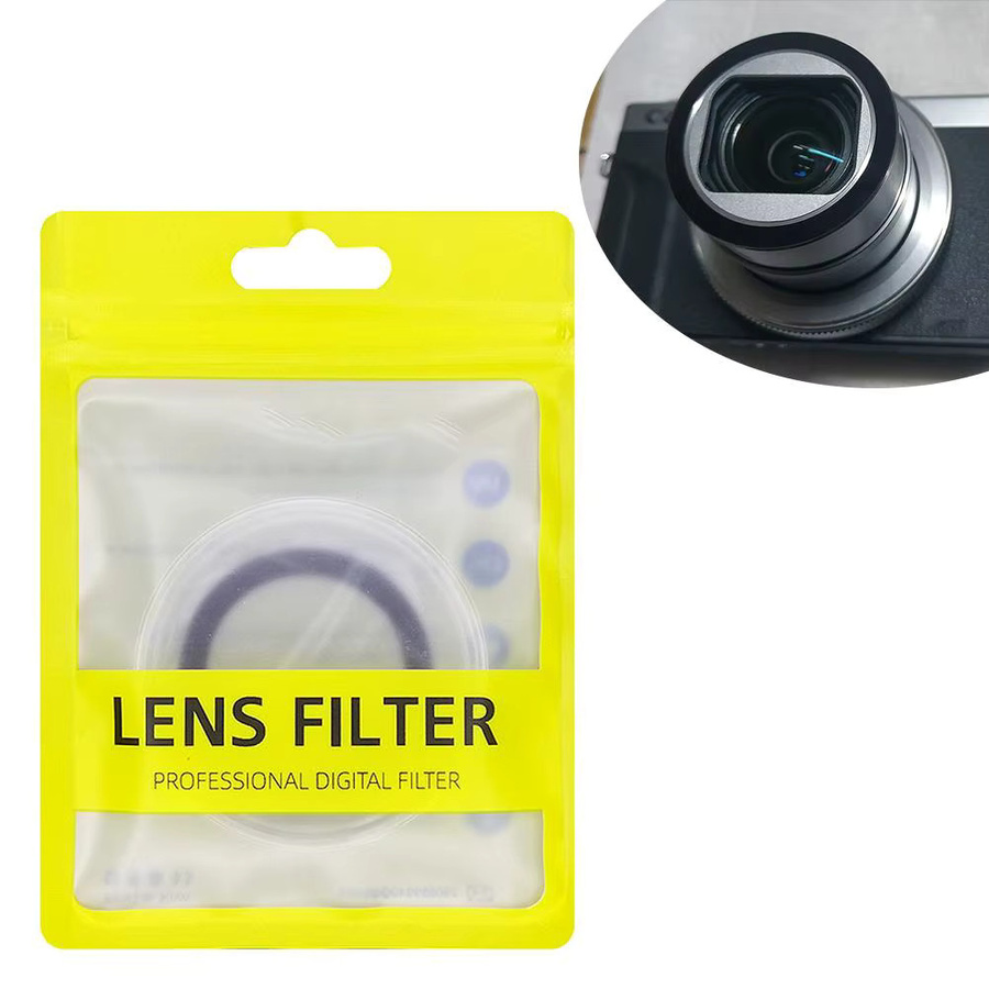 Canon HD-UV-Filter für Powershot V1, kratzfester High-Definition-Schutzlinsenfilter aus transparentem Glas mit Mehrfachbeschichtung - Bild 2