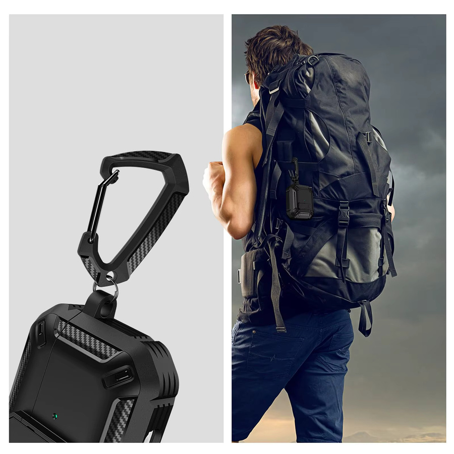Transparente Schutzhülle für AirPods Pro 3 mit Secure Lock, stoßfeste Hartschale und Reinigungsstift - Bild 4