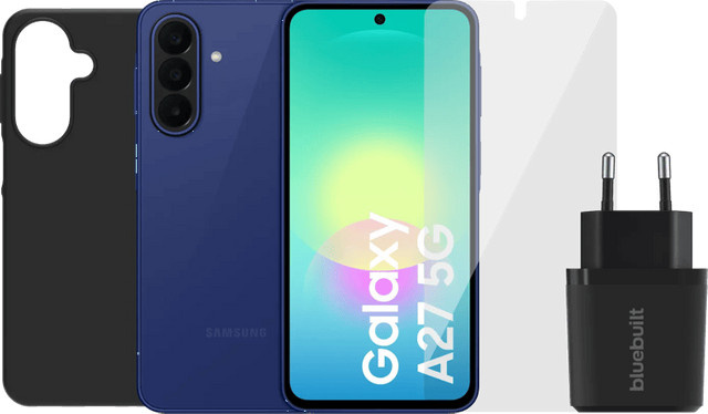 Samsung Galaxy A27 5G Smartphone 128GB Blau mit Zubehörset - Bild 1