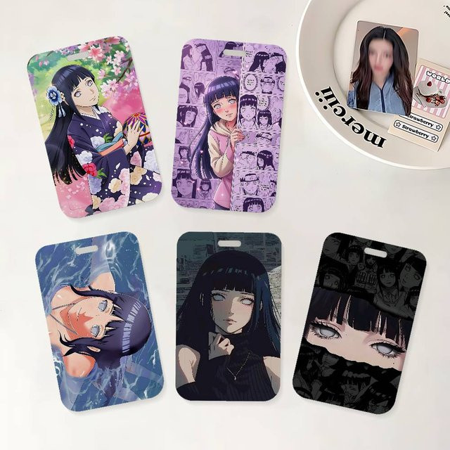 Naruto Hinata Hyuga Ausweishalter mit Etui in Multicolour für Schule und Büro - Bild 1