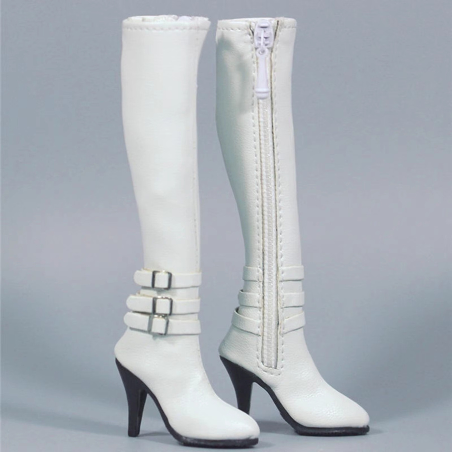 MagiDeal Puppenschuhe, Weibliche Stiefel, Maßstab 1:6, Weiß - Bild 3