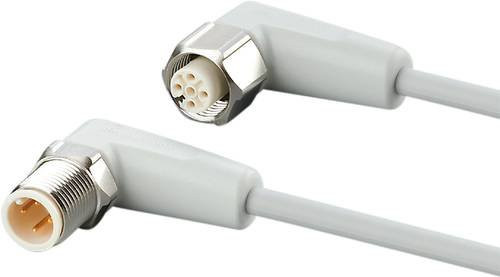 ifm electronic EVF117 Verbindungsleitung mit gewinkeltem Stecker und gewinkeltem Buchsenanschluss, 4-polig, Länge: 2 m - Bild 1