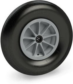 Fetra PU-geschäumtes Rad mit Rille in Schwarz, Durchmesser: 400 mm, Breite: 100 mm - Bild 1
