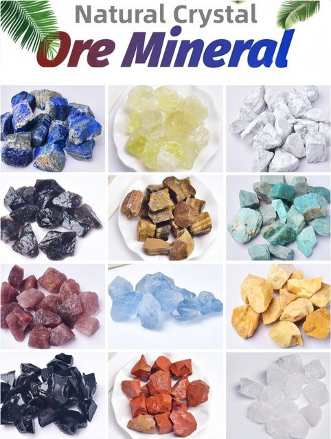 Natürliche Kristallsteine als Worry Stones in unregelmäßigen Formen für DIY-Geschenke und Aquariendekoration, 100 g - Bild 1