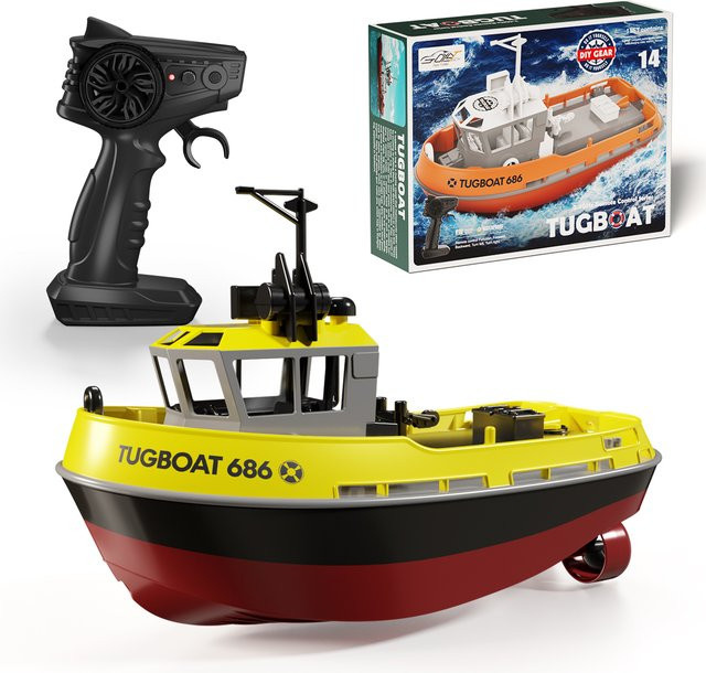 JIKEFUN RC Boot, Schlepper Modell, 1:72, ferngesteuert - Bild 1