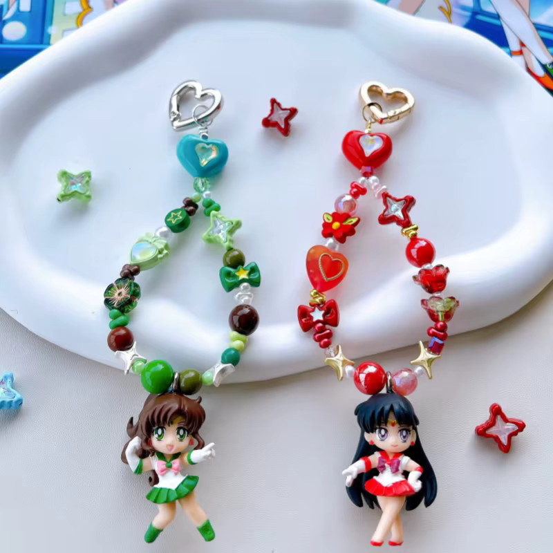 Bandai Sailor Moon Zubehör, Perlen Telefon Kette Tasche Geschenke - Bild 1