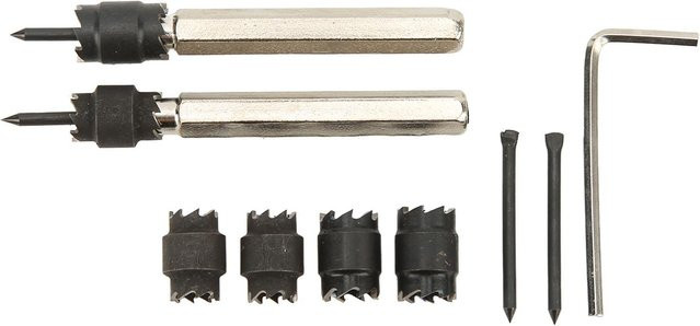 Kkmoon Punktschweißfräser-Set aus HSS Edelstahl, 9 Stück Bohrer-Set zum Entfernen von Schweißpunkten in Silber - Bild 1