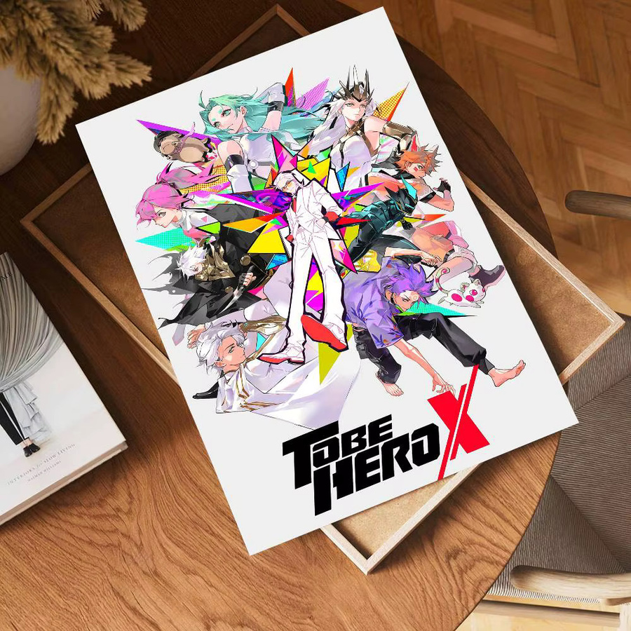 To Be Hero X Anime DIY Sticky Poster von Potdemiel, Vintage Dekorative Malerei in Multicolor und Weiß - Bild 4