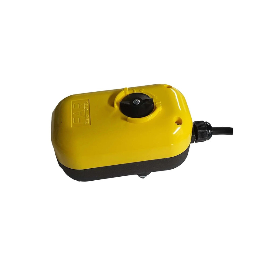 FAR Elektrischer Stellantrieb SMALL 3001-3002 mit Relais Hilfsmikroschalter, 230V, Gelb, B/T/H: 130,0 x 102,0 x 72,0 cm - Bild 2