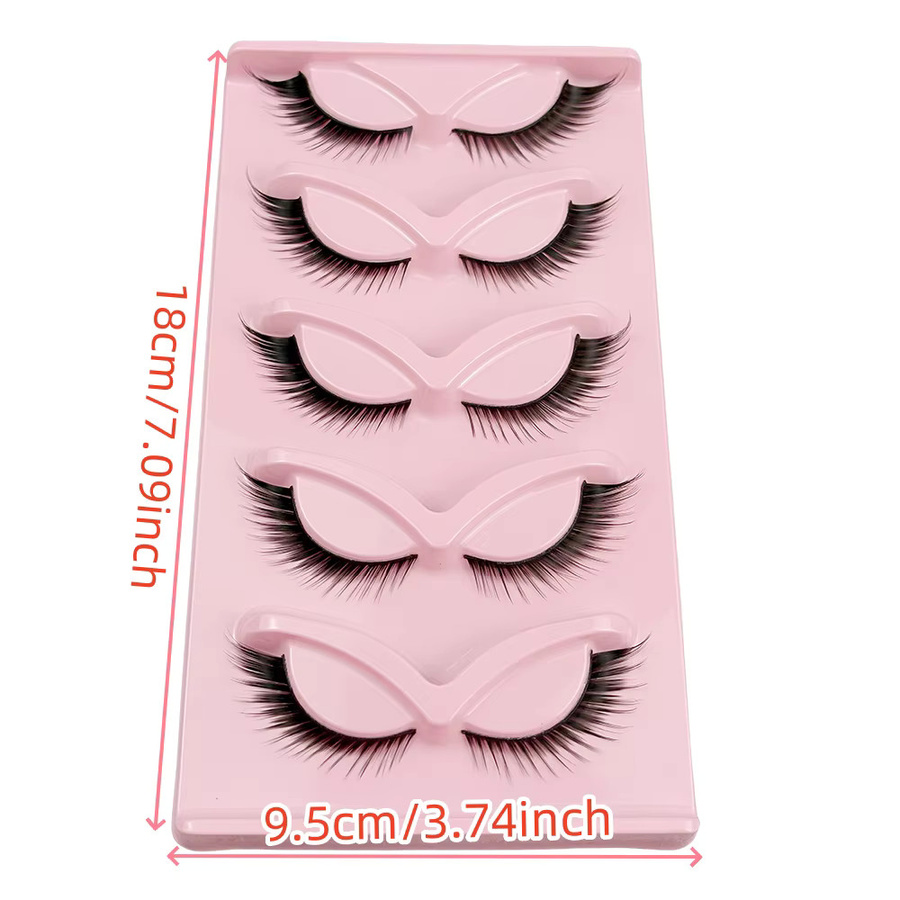 LIMEIKAI Künstliche Augenwimpern, 5 Paar, 16 mm, 8D, Natürlicher Look - Bild 2