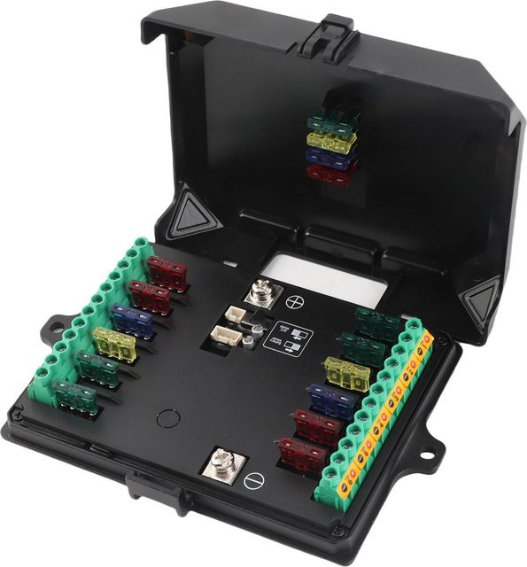 Nensit 12-Kanal-Schalterpanel 12V auf 24V IP65 wasserbeständig in Schwarz mit RGB-Beleuchtung für LKW, Boot, Offroad, ATV, UTV und SUV - Bild 1