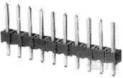 TE Connectivity Einbau-Stiftleiste Standard in Schwarz aus Kunststoff 1-103747-0 - Bild 1