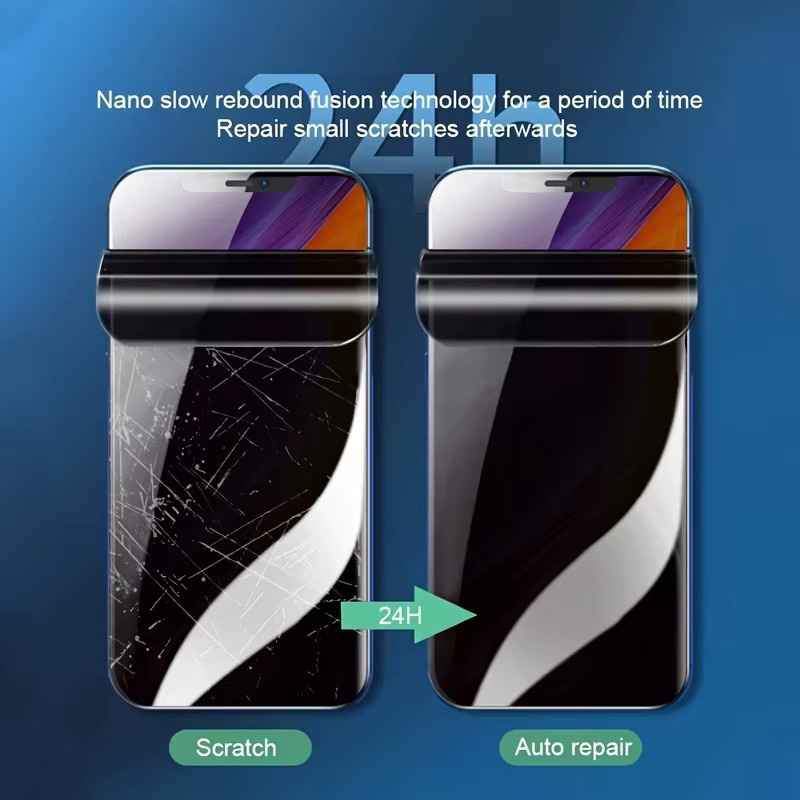 2 Stück ONEVAN Privatsphäre Hydrogel Displayschutzfolien für iPhone 16 15 14 13 12 11 Pro Max Plus XS XR 7 8 Plus, transparent - Bild 4