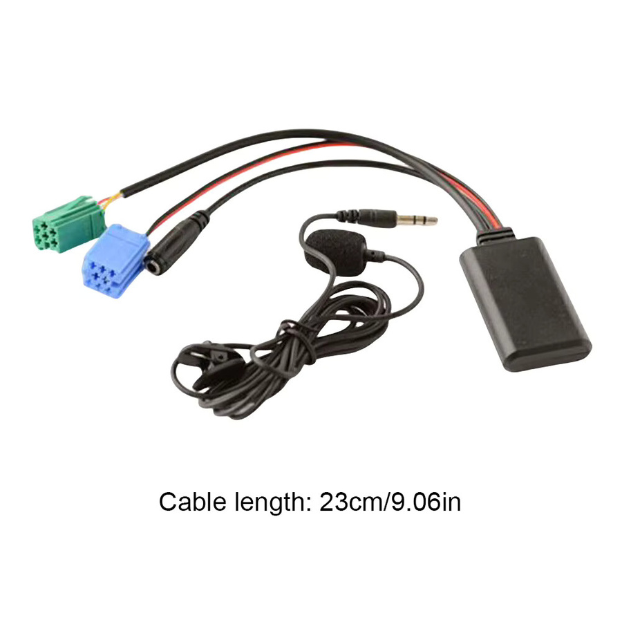 Bluetooth AUX Adapter mit Mikrofon für Renault Laguna, MP3 Musik Adapter in Schwarz mit 3,5 mm Klinkenanschluss - Bild 6