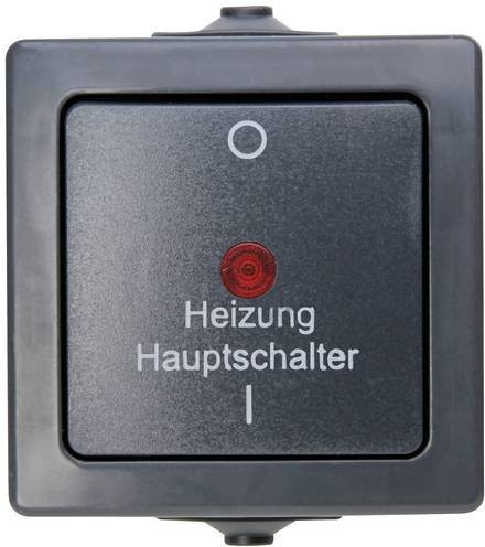 Kopp Nautic Feuchtraum-Schalterprogramm IP44 Anthrazit für Badezimmer und Außenbereich - Bild 1