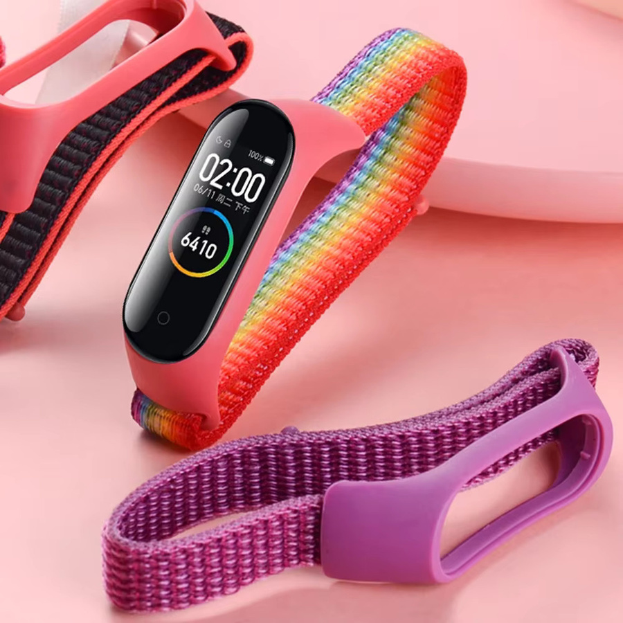 NEY Uhrenarmband Nylon, Bunt, Unisex, für Xiaomi Mi Band - Bild 1