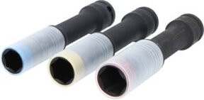 KS Tools SlimPOWER Alu-Felgen Kraft-Stecknuss-Satz aus Chrome-Molybdenum, 3-teilig, 1/2 Zoll, 17 mm, 19 mm, 21 mm - Bild 2