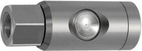 Riegler Druckknopf-Sicherheitskupplung NW 7,4, drehbar, Edelstahl, Farbe: Silber, G 3/8 IG - Bild 1