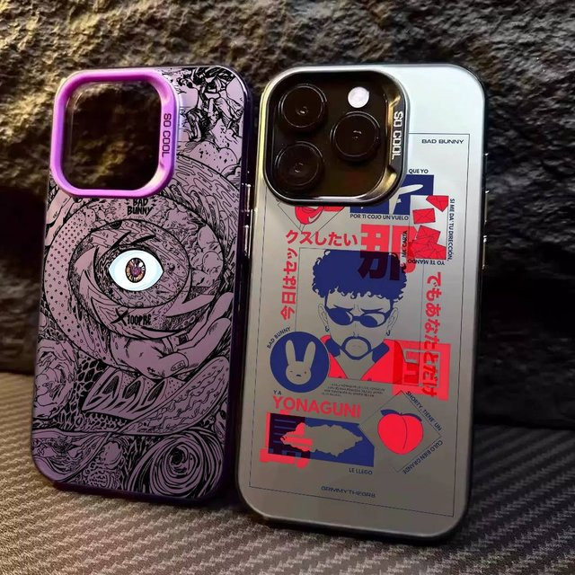 Bad Bunnys X100pre Handyhülle für iPhone 11 bis 17 Pro Max, matt und stoßfest, Multicolor - Bild 1