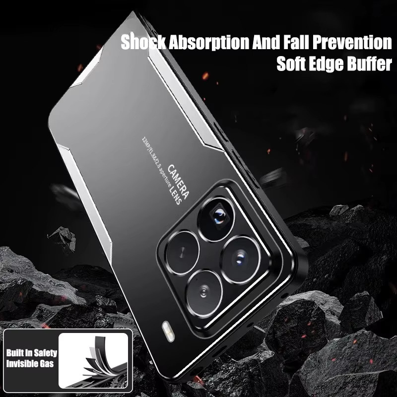 Stoßfeste Business Schutzhülle aus Aluminiumlegierung und hartem PC für Xiaomi 17T Pro Max, 15S, 15T, 14T Ultra, 13T Pro mit Objektivschutz in Schwarz oder Blau - Bild 4