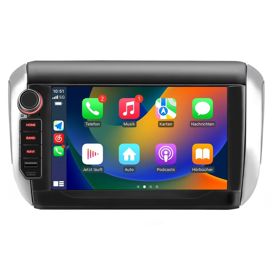 Junsun 8 Zoll Autoradio mit Bluetooth für PEUGEOT 208 und 2008 von 2008 bis 2012 in Schwarz - Bild 2