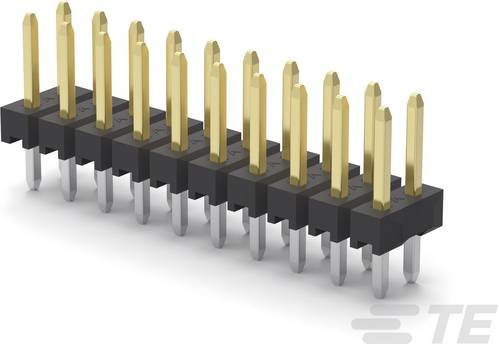 TE Connectivity Einbau-Stiftleiste Standard 2842140-6 Schwarz - Bild 1