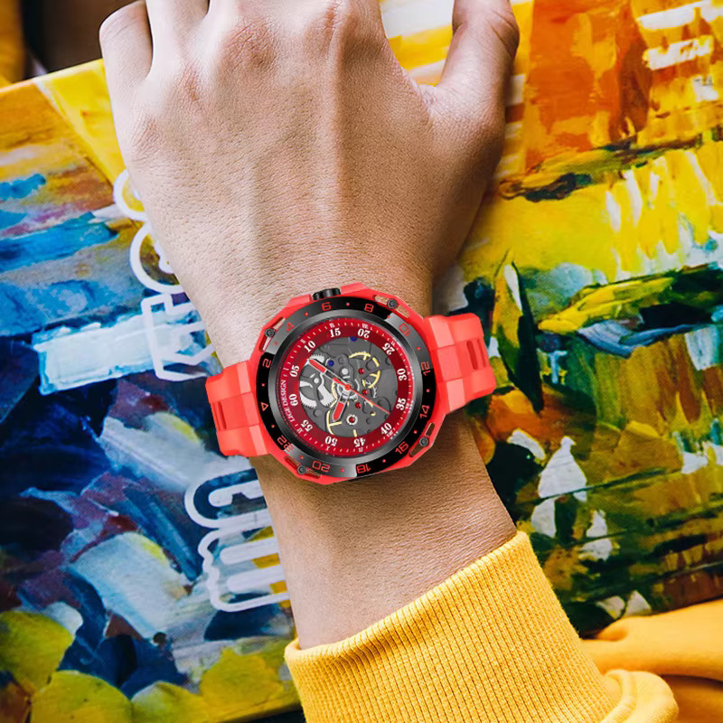 LIGE Armbanduhr Quarz, Silikon, Bunt, Herren - Bild 2